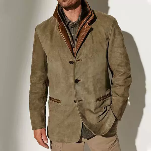 [ retro American casual jacket heavy-duty jacket fashionable vintage American workwear casual outerwear ]