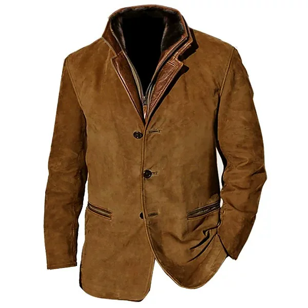 [ retro American casual jacket heavy-duty jacket fashionable vintage American workwear casual outerwear ]