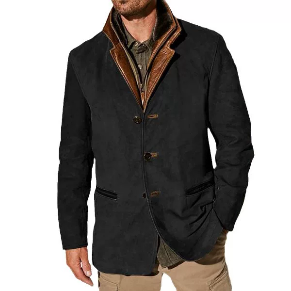 [ retro American casual jacket heavy-duty jacket fashionable vintage American workwear casual outerwear ]