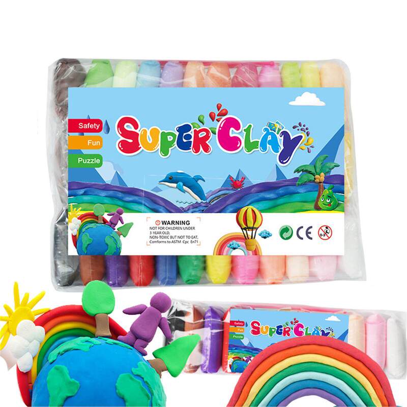 Cross-Border Ultra-Light Clay 36 Colors 24 Colors Plasticine Children's Colored Clay DIY Clay Air Clay Toys