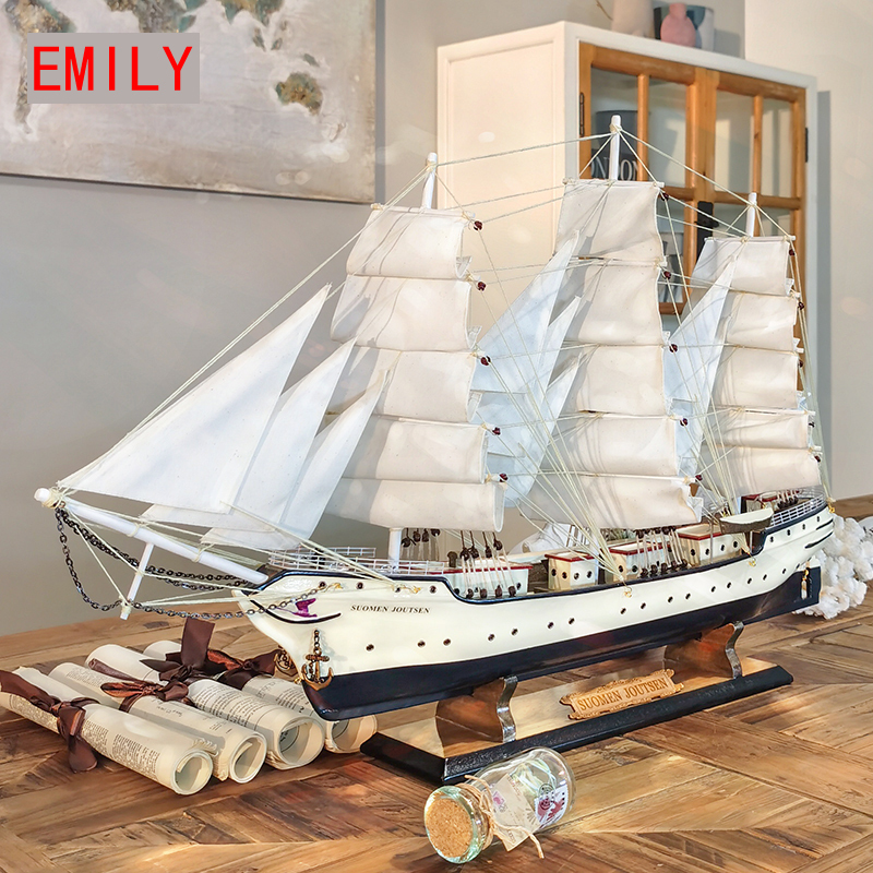 European-Style Finnish White Swan Sailing Ship High-End Ornament, Assembled Smooth-Sailing Ship Model, Housewarming Gift Decoration European-Style Finnish White Swan Sailing Ship High-End Ornament, Assembled Smooth-Sailing Ship Model, Housewarming Gift Decoration
