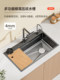 Jomow Large Single Sink Honeycomb Thickened Sus304 Stainless Steel Kitchen Sink Bowl Sink Above Counter, Undermount, and Undercounter Basin