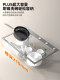 Jomow Kitchen Sink Large Single Bowl Multifunctional Dishwashing Sink 304 Stainless Steel Raindance Waterfall Integrated