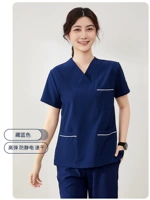 Летнее эластичное тонкое синее защитное белье подходит для мужчин и женщин, короткий рукав