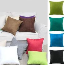 40X40cm Solid Color Pillow Case Suede Fabric Sofa