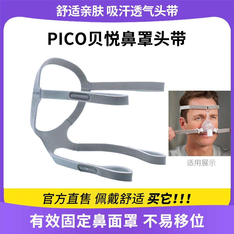 Suitable for Philips Respironics Pico Dedicated Ventilator, Universal Mouth and Nose Mask Headband with Four-Corner Fixed Straps Suitable for Philips Respironics Pico Dedicated Ventilator, Universal Mouth and Nose Mask Headband with Four-Corner Fixed Straps