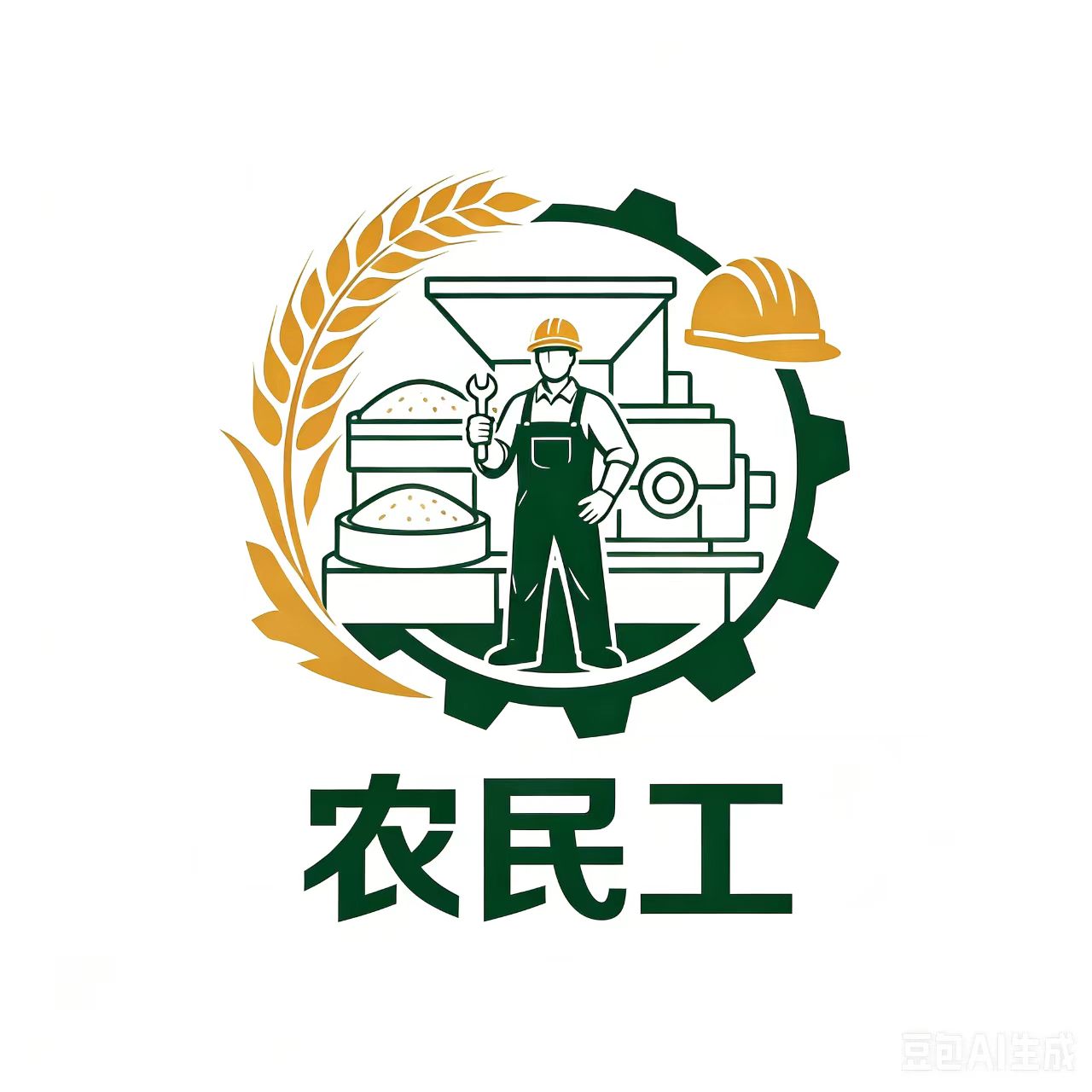 农民工农机的LOGO