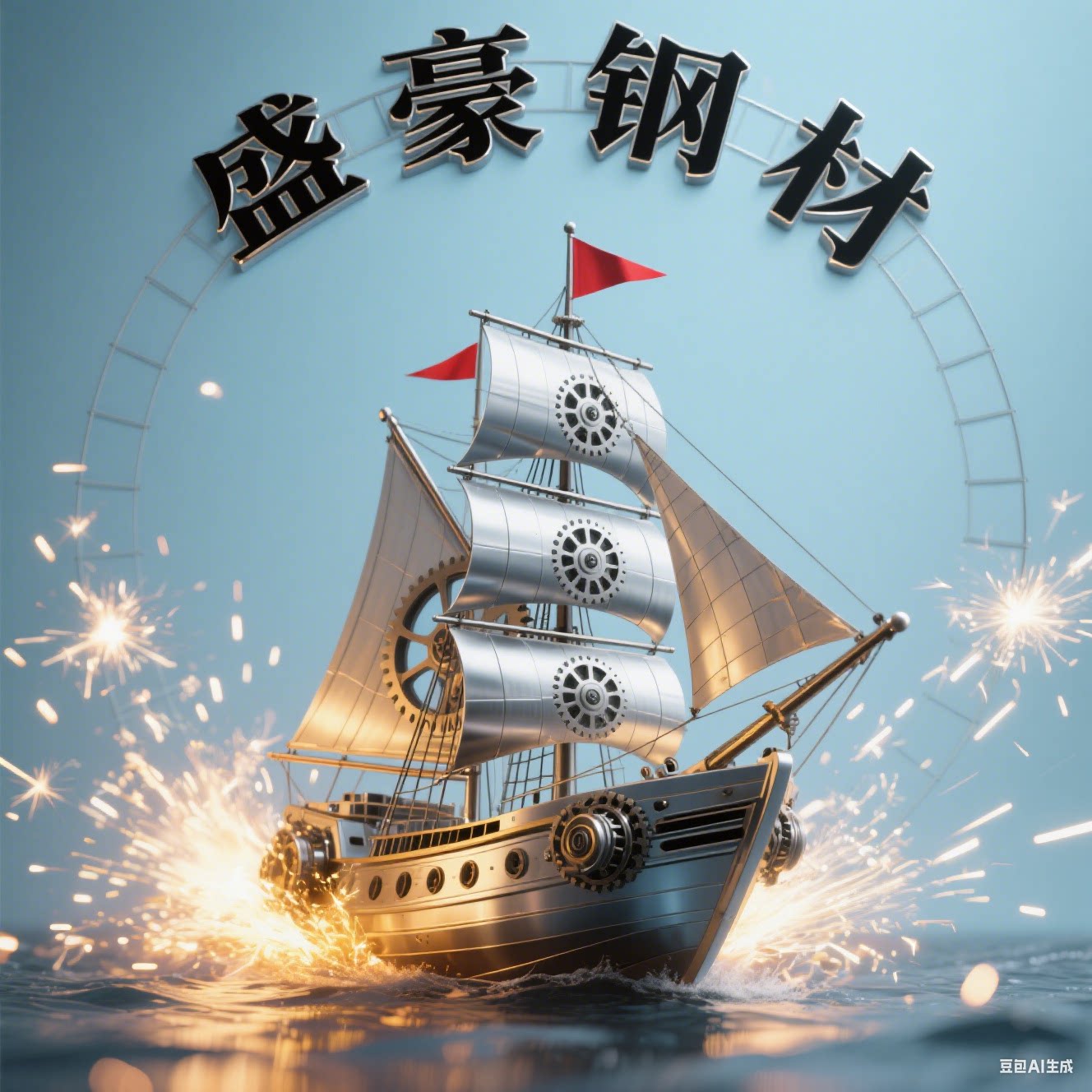 盛豪钢材的LOGO