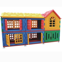 Plastic childrens outdoor toy storage cabinet large storage cabinet storage rack kindergarten forest dream storage cabinet