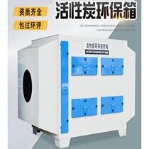 Secondary dry filter odor removal activated carbon adsorption box industrial waste gas treatment paint mist purification and environmental protection equipment