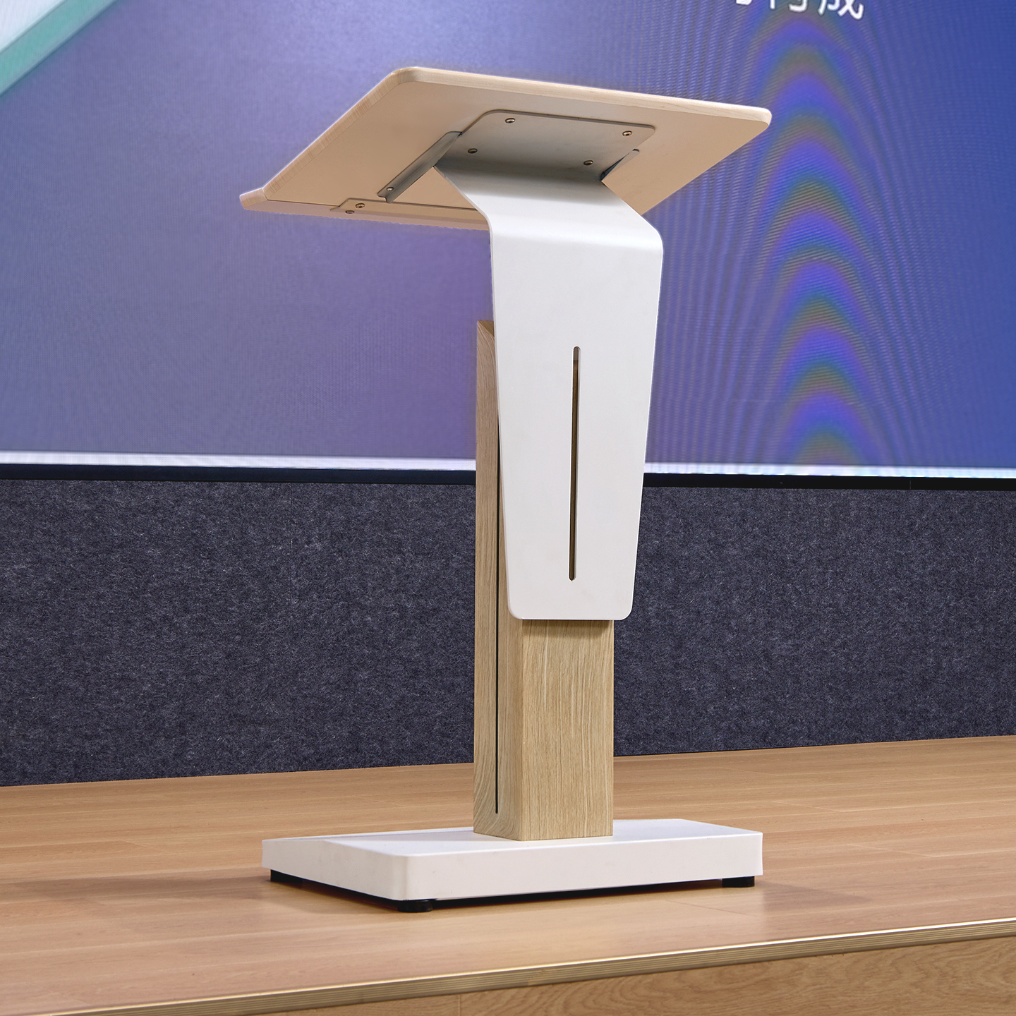 電動昇降式演壇教師会議室研修リーダー会長がビジネススピーチレポートスピーチプラットフォームを主宰