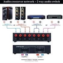 Speaker input loss device no output passive comparison 2 switcher speaker switch sound quality distributor amplifier 2