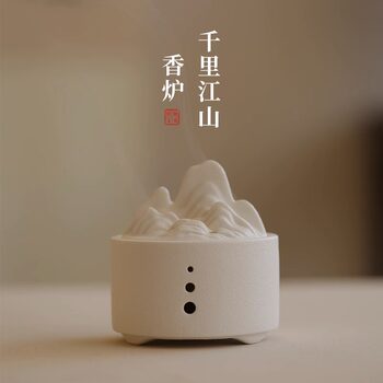 Zen-Inspired Ceramic Incense Burner for Home Use, Indoor Sandalwood Coil Incense Burner, Incense Stick Holder, Tea Ceremony Ornament