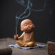 Chinese purple sand monk ornaments Zen home living room desktop decorations tea ceremony aromatherapy stove incense stick incense holder