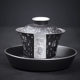 999 gilt silver purple clay three-capacity bowl household drinking tea bowl single high-end tea cup Kung Fu tea set