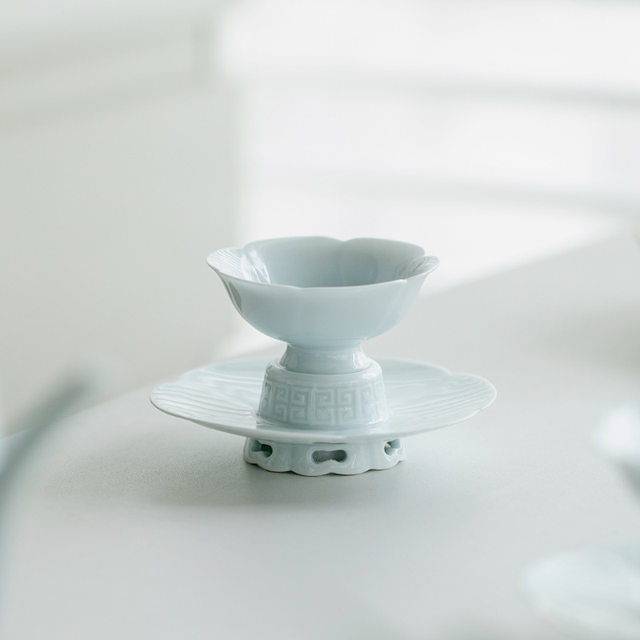 Imitation song yingqingqing lotus tea cup master cup high-end personal ceramic tea tasting single cup small tea cup kung fu tea set