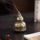 Creative alloy gourd small incense burner household mini auspicious cloud plate incense burner Zen tea room desktop small aromatherapy burner