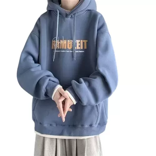 Трендовая удерживающая тепло демисезонная толстовка с капюшоном для школьников, в американском стиле, оверсайз