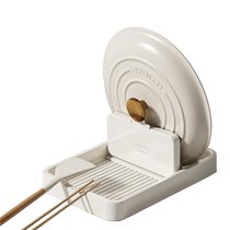 Jia helper light luxury household kitchen countertop storage rack pot lid placer drain spatula rack storage shelf artifact