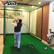 PGM Golf Practice Net Professional Strike Cage Swing Practice Putting Green Set Indoor and Outdoor Strike Net