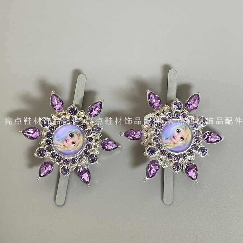 Spinning Windmill Princess Shoe Buckle, Purple Shoe Buckle, Spinning Shoe Flower, Shoe Buckle, Shoe Accessories, Princess Shoe Accessories Spinning Windmill Princess Shoe Buckle, Purple Shoe Buckle, Spinning Shoe Flower, Shoe Buckle, Shoe Accessories, Princess Shoe Accessories