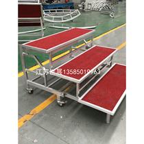 Campus aluminum alloy chorus steps removable folding three-layer photo stand school group photo stage