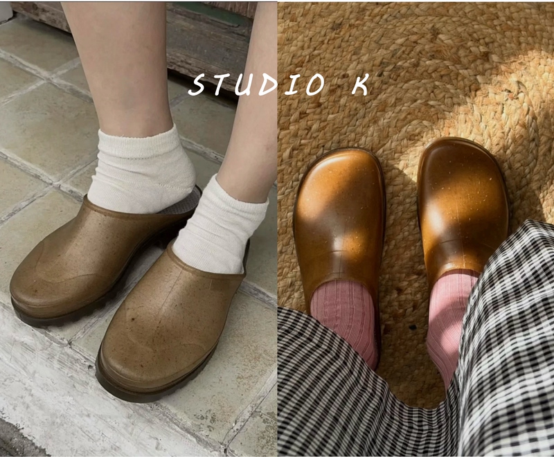 Official In-Stock Plasticana French Eco-Friendly Hemp Plastic Waterproof Garden Rain Shoes/Slippers (New Product)