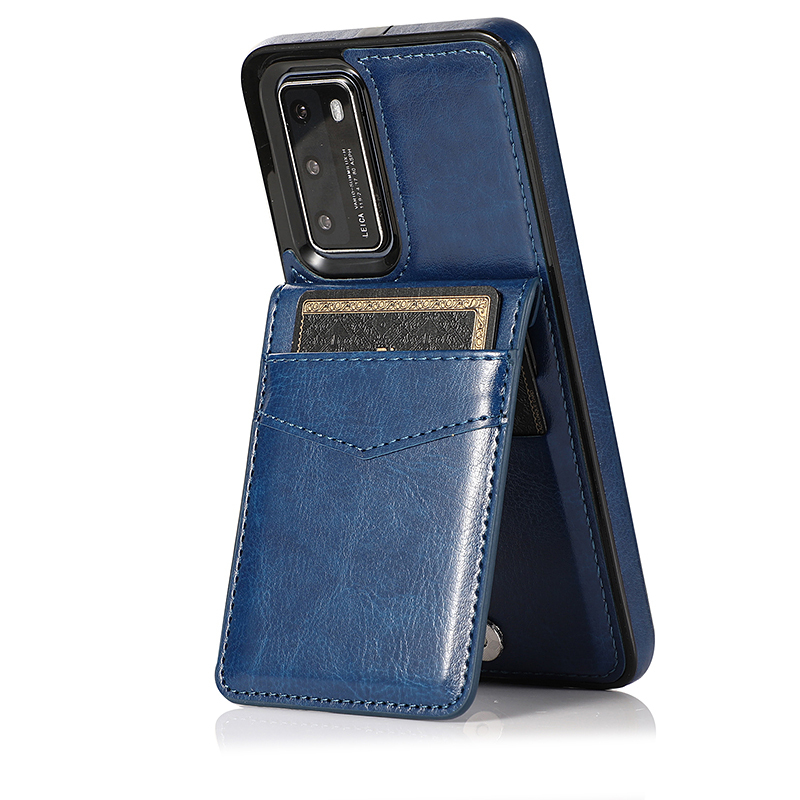 P40Pro Case Huawei P40 Mobile Phone Case P30 Card Holder Suitable for P40Pro+ Card Slot Protective Cover Mate30 Stand Card Holder Mate30Pro Business Leather 30Epro Anti-Fall Mate40 for Men and Women