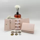 Японский бумажник с молнией, монеты на липучке, кошелек