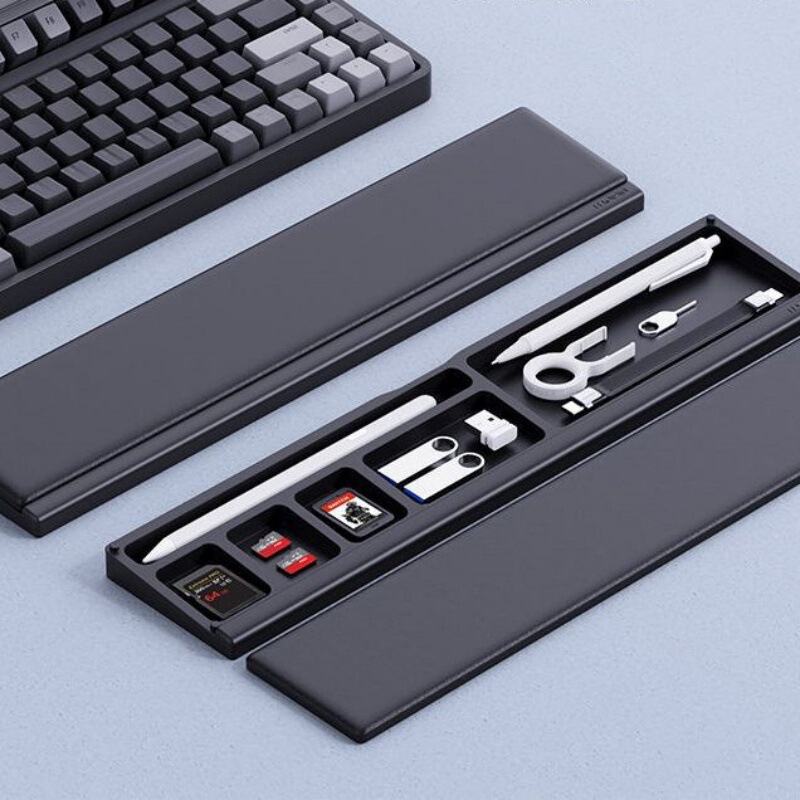 Office Keyboard Wrist Rest Mouse Wrist Pad Desktop Partition Storage Box