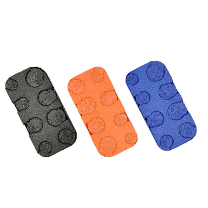 Coin Boxes Euro Square 8 Euro Coins € Coin Storage Box Plastic Made Euro Coins Deposit Box-Taobao