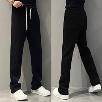 Мужские качественные цветные бархатные весенние трендовые универсальные спортивные штаны, свободный прямой крой