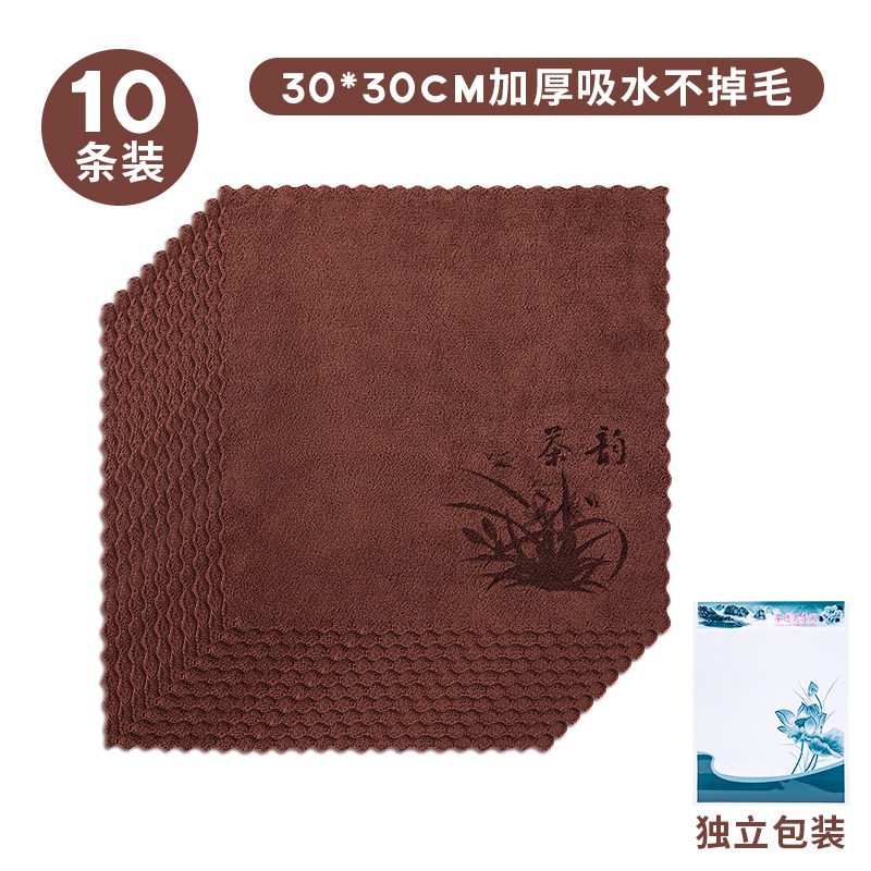茶韵茶巾高档茶布吸水加厚茶具毛巾茶几茶桌布禅意抹布垫茶台配件