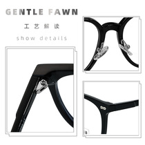 202408 new anti-blue light flat mirrors for men and women fashionable ultra-light glasses frames can be matched with myopia frame glasses