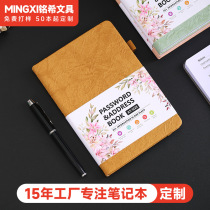 Password book English address book phone book notebook B6 ear page book