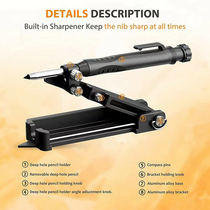 Multifunctional shape taker line drawing device tile carpentry tool marking device compass contour R planning line gauge closing artifact