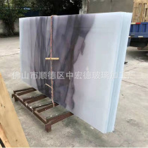 Manufacturer customized processing Landscape painting laminated glass Craft wire glass Screen background wall Customized according to drawings
