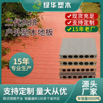 Home supply second generation co-extruded wood flooring outdoor courtyard wood plastic board insect-proof anti-slip wear-resistant wood flooring