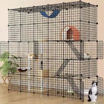 1-4 Cat (69L x 28W x 69H) DIY Cat Cage Detachable Metal Wir