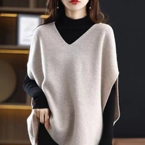 Knitted vest and wool vest spring autumn and winter 2023 new style waistcoat V-neck womens vest outer wear Korean style sweater