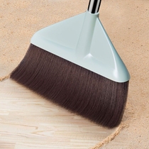 A single broom specially designed for sweeping hair. A special tool for sweeping hair in barber shops. A broom with a special tool for sweeping the floor under the bed.