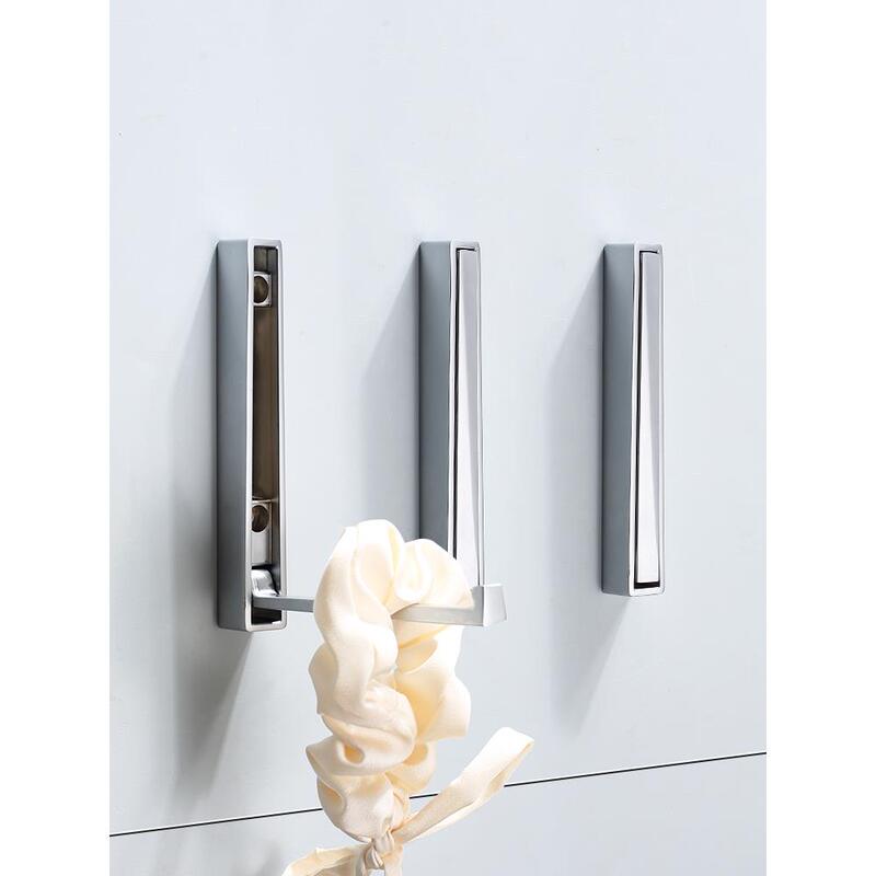 Invisible Folding Hook for Entryway, Grid Coat Hook, Punch-Fixed Bathroom Shoe Cabinet Wall Mount