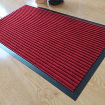 Double-striped non-slip PVC composite floor mat for entrance water-absorbing and dirt-absorbing striped carpet waterproof outdoor floor mat