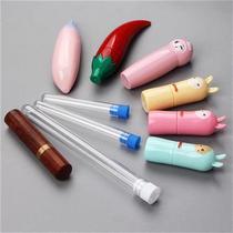 Transparent needle storage bottle cute needle barrel cartoon needle barrel sewing needle handmade cross stitch needle blind needle storage bottle