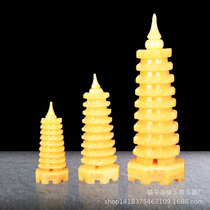 2023 new sales rice topaz jade Wenchang Tower 13th floor nine floors thirteenth floor office home ornaments jade