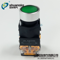 Jiangsu Shuangke Electric LAY50-22AX2-11TD flat button with light self-locking aperture 22mm button switch
