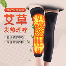Knee pads to keep warm old cold legs mugwort and fever leg pads for men and women lacquer joint knee pads autumn and winter protection against cold and plus velvet