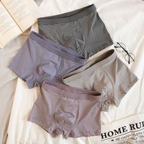 Mens adult loose boxer briefs striped modal cotton boxer large size mens briefs are comfortable and breathable