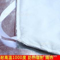 Aluminum foil high temperature resistant apron anti-splash anti-scalding fire-retardant apron protective clothing heat-insulating labor protection clothing