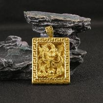 Antique brass flying dragon in the sky tag pendant twelve zodiac dragon keychain pendant DIY accessories safe car hanging